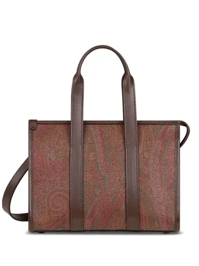 Etro Bauletto Handbag In Brown