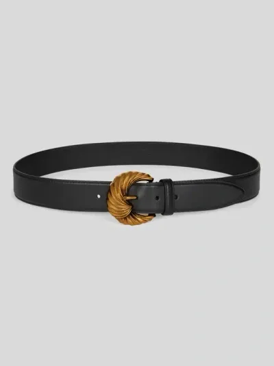 Etro Belt With Paisley Buckle In Black