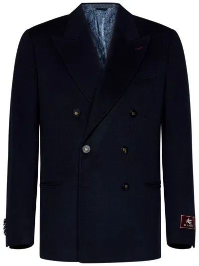 Etro Blazer In Blue