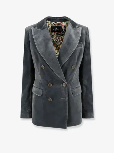 Etro Blazer In Blue