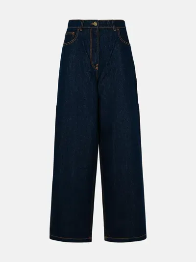 Etro Blue Cotton Blend Jeans