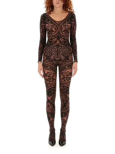 Etro Bodysuit  X Wolford In Brown