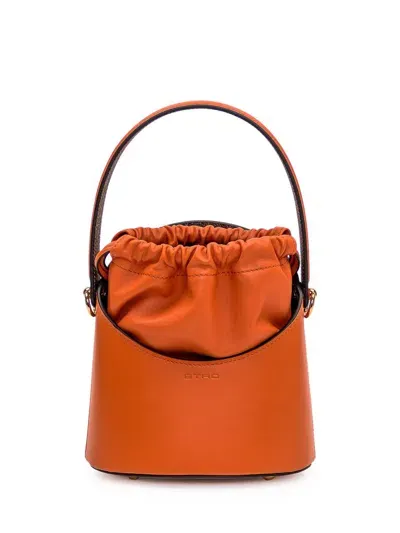 Etro Bucket Bag In Orange