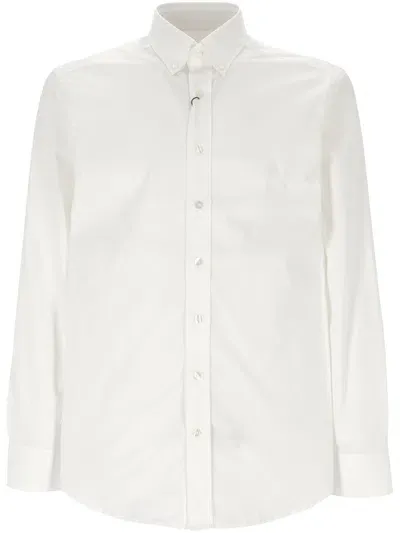 Etro Buttoned Curved Hem Shirt In White