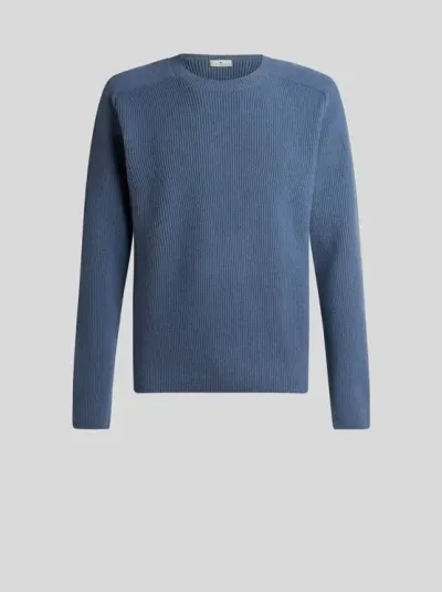 Etro Cashmere Sweater In Blue