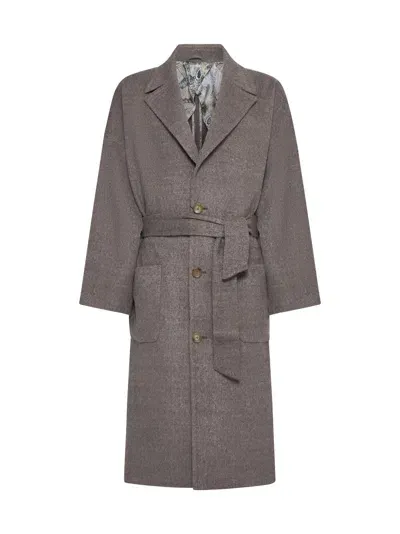 Etro Coat In Grau