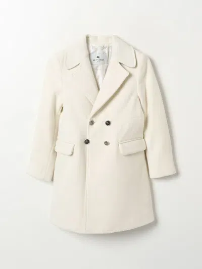 Etro Coat  Kids Color White In Weiss