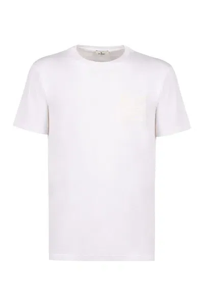 Etro Cotton Crew-neck T-shirt In White