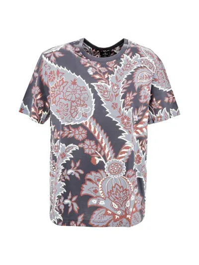 Etro Cotton T-shirt In Multi