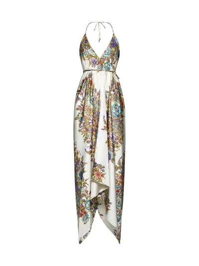 Etro Dress In White,multicolor