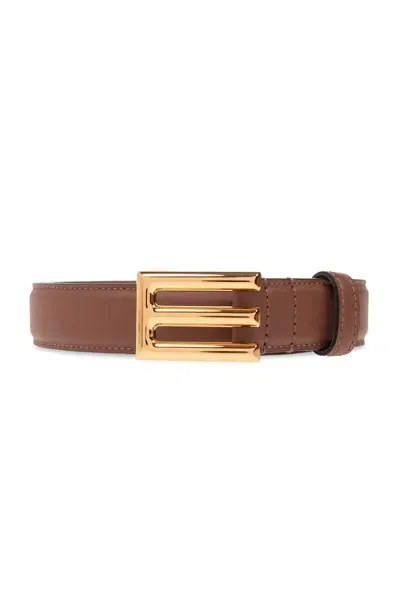 Etro E Buckle Fastened Belt In Brown