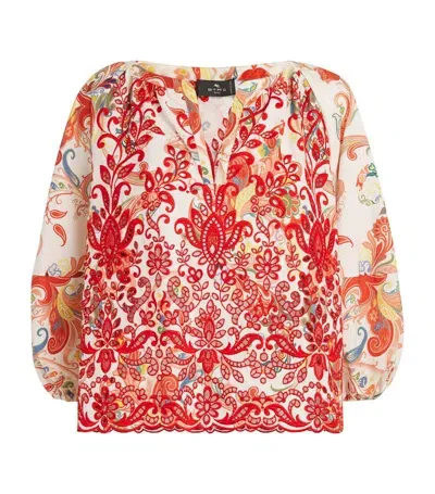 Etro Embroidered Blouse In Multi