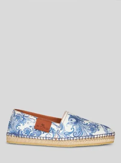 Etro Paisley-print Espadrilles In Blue