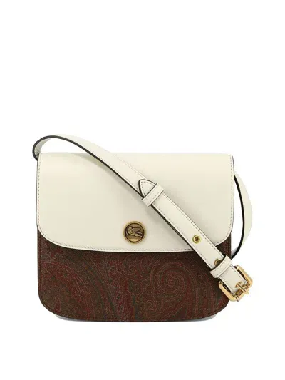 Etro " Essential S" Crossbody Bag In White