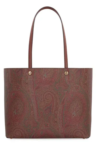 Etro Essentiallarge Tote In Brown