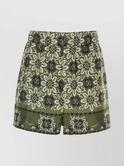 Etro Shorts In Green