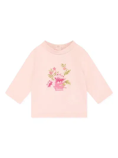 Etro Babies' Graphic-print T-shirt In Pink