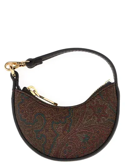 Etro Hobo Paisley Mini Handbag In Brown