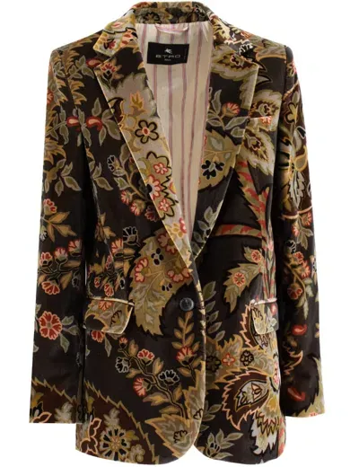 Etro Jacket In Multi