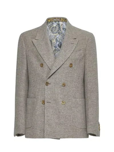 Etro Jackets In Beige