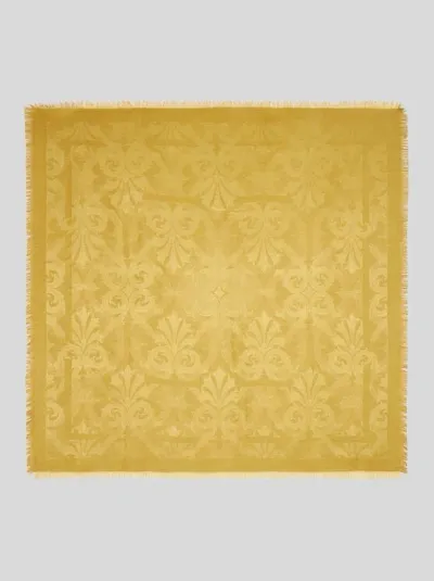 Etro Jacquard-schultertuch In Yellow