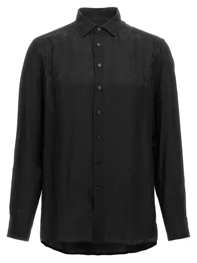 Etro Jacquard Shirt In Black