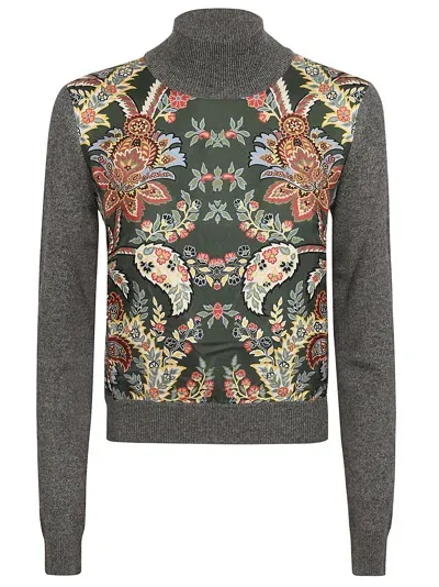 Etro Knitwear Top In Grey