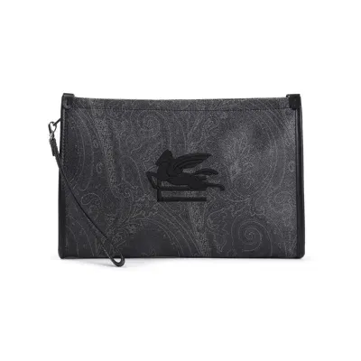 Etro L Pouch In Gray