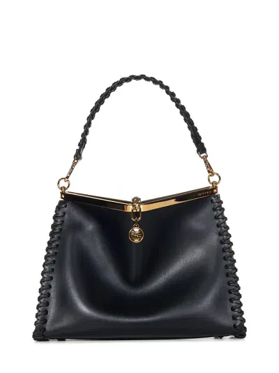 Etro Large Vela Shoulder Bag In Black