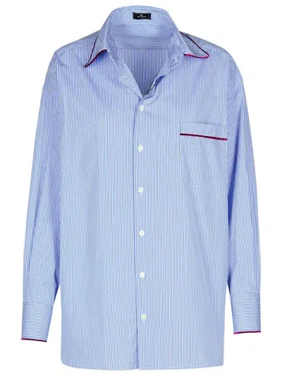 Etro Light Blue Cotton Shirt