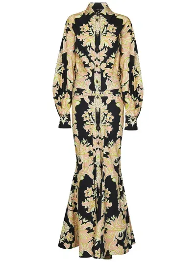 Etro Long Dress In Black