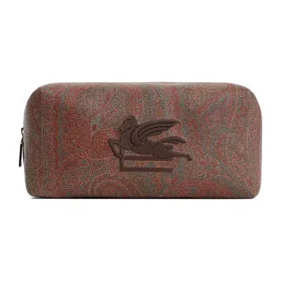 Etro M Pouch Smallleathergoods In Brown