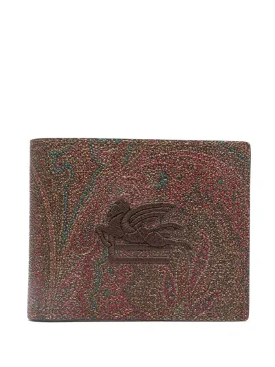 Etro Man Arnica Wallet Mp2 D0001 In Brown