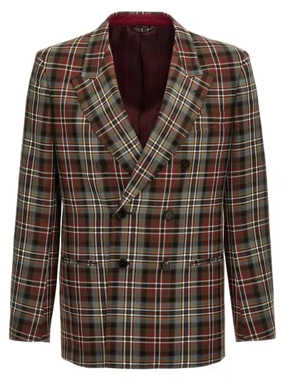 Etro Maxi Check Blazer In Black