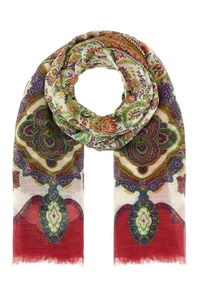 Etro Medallion Printed Scarf In Multi