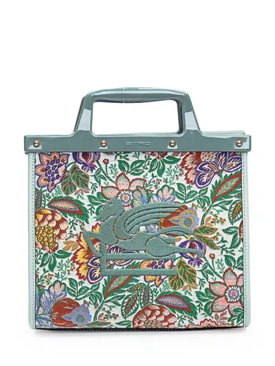 Etro Medium Love Trotter Jacquard Tote Bag In Multi