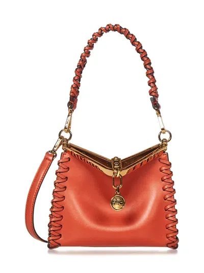 Etro Mini Vela Shoulder Bag In Orange