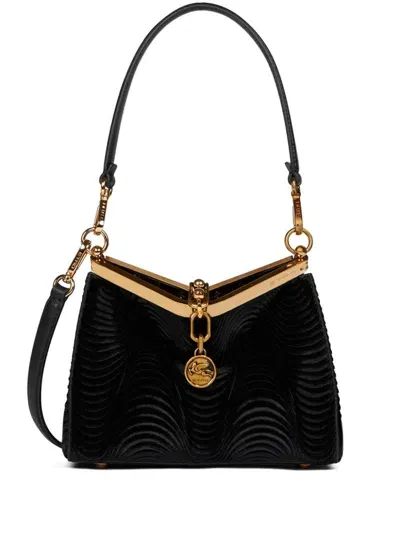 Etro Mini Vela Tote Bag In Black