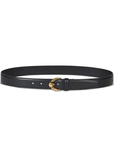 Etro Monkey Leather Belt In Black