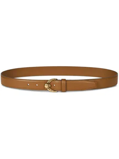 Etro Monkey Leather Belt In Brown