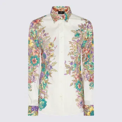 Etro Multicolor Cotton Shirt In Multicolour