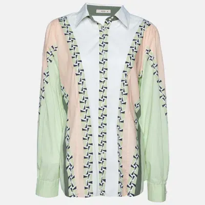 Pre-owned Etro Multicolor Printed Cotton Shirt L