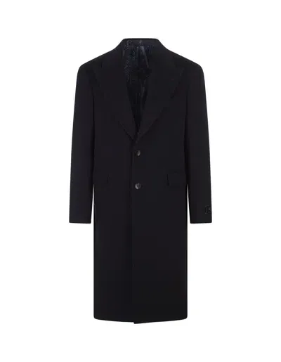 Etro Navy Blue Cashmere Coat