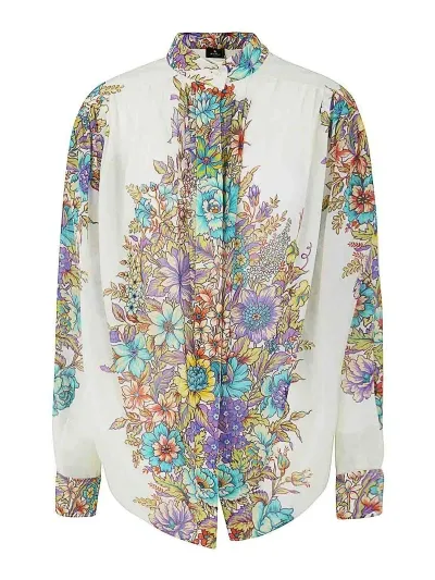 Etro Oversized Shirt In Multicolor