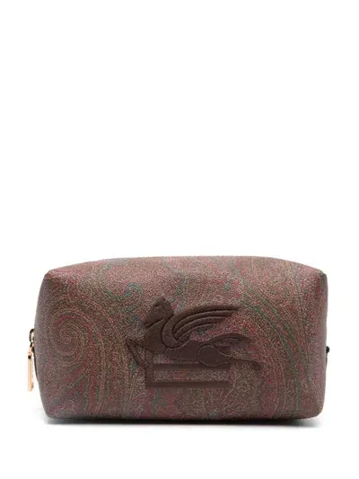 Etro Cosmetic Case  Men In Brown