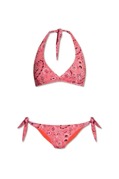 Etro Paisley-print Bikini Set In Pink