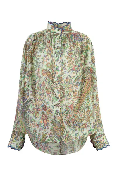 Etro Paisley Print Blouse In Multicolor