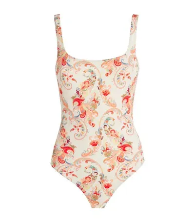 Etro Paisley Print Swimsuit In Multi