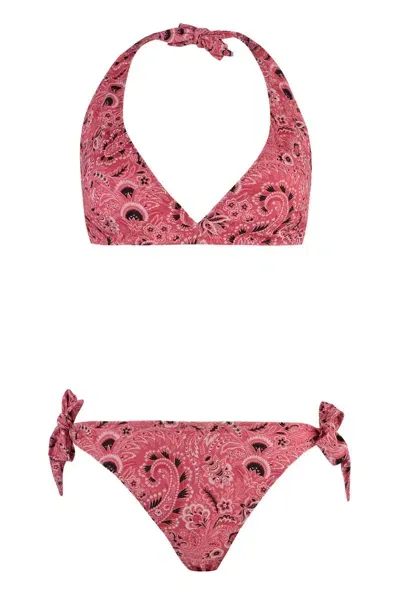 Etro Paisley Printed Bikini In Orange