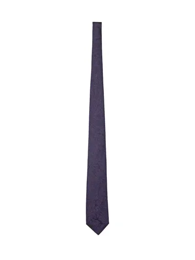 Etro Paisley Tie In Blue